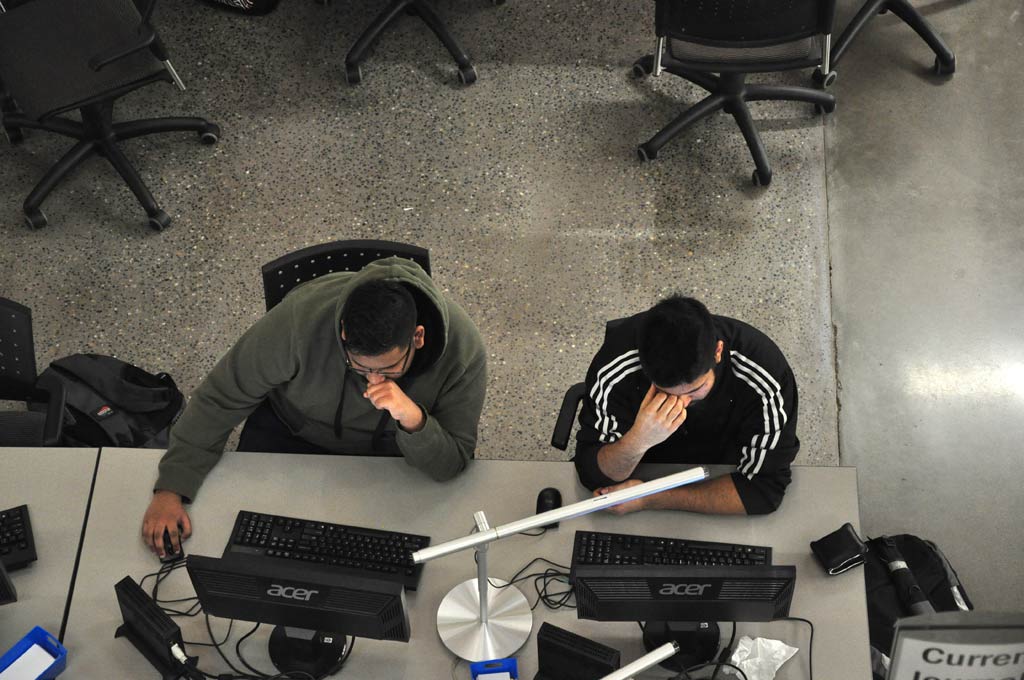 people using computers